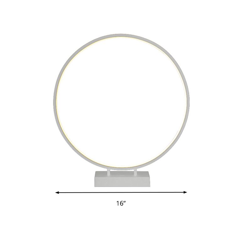 10 "/12"/16 "Diamatura Diamatura Dank Simplicity LED acrilico a LED singola Light Black/White Table Light in luce calda/bianca