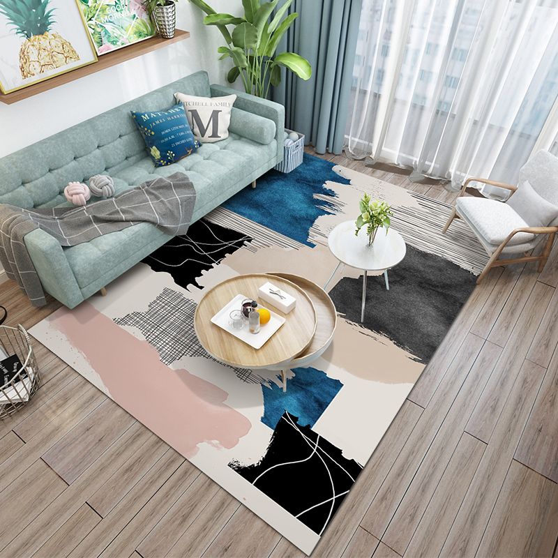 Stylish Abstract Pattern Indoor Rug Novelty Carpet Stain Resistant Area Carpet for Living Room