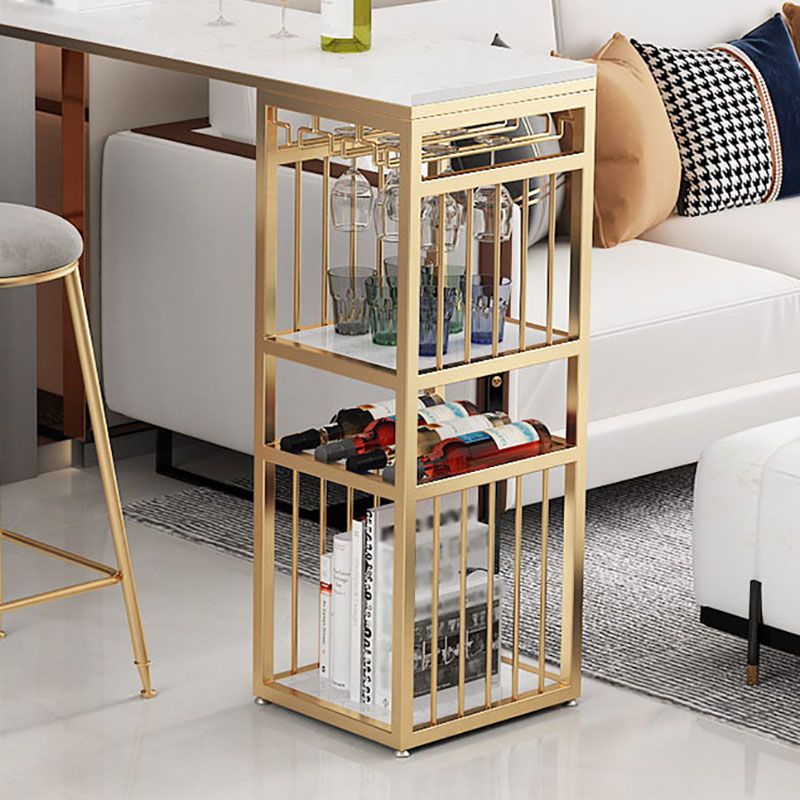 Mesa de bistro de mármol de rectángulo glammamam