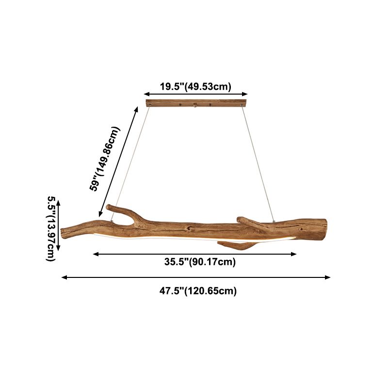 Lustre moderne île japonaise Lumières de lustre en acrylique pour la salle de thé