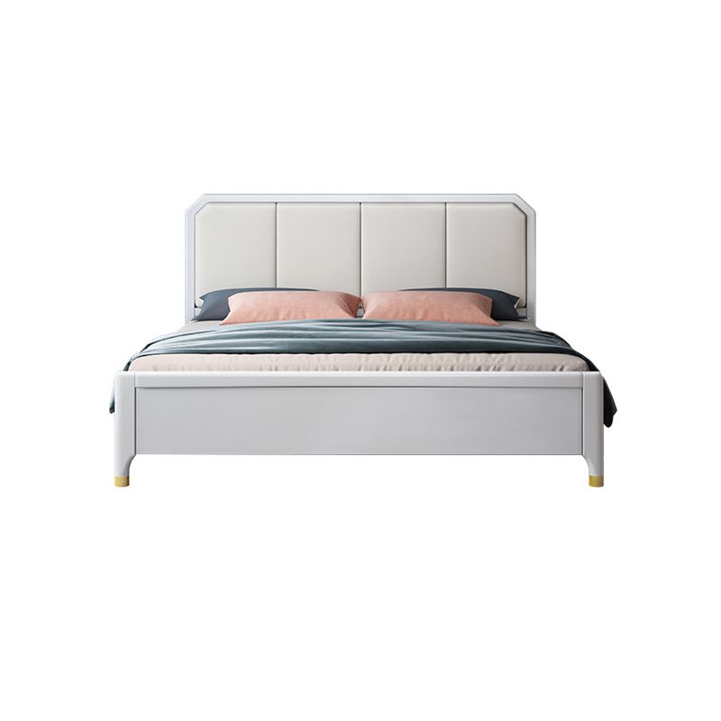 Contemporary 41.33" Tall Wood Upholstered Headboard Standard Bed