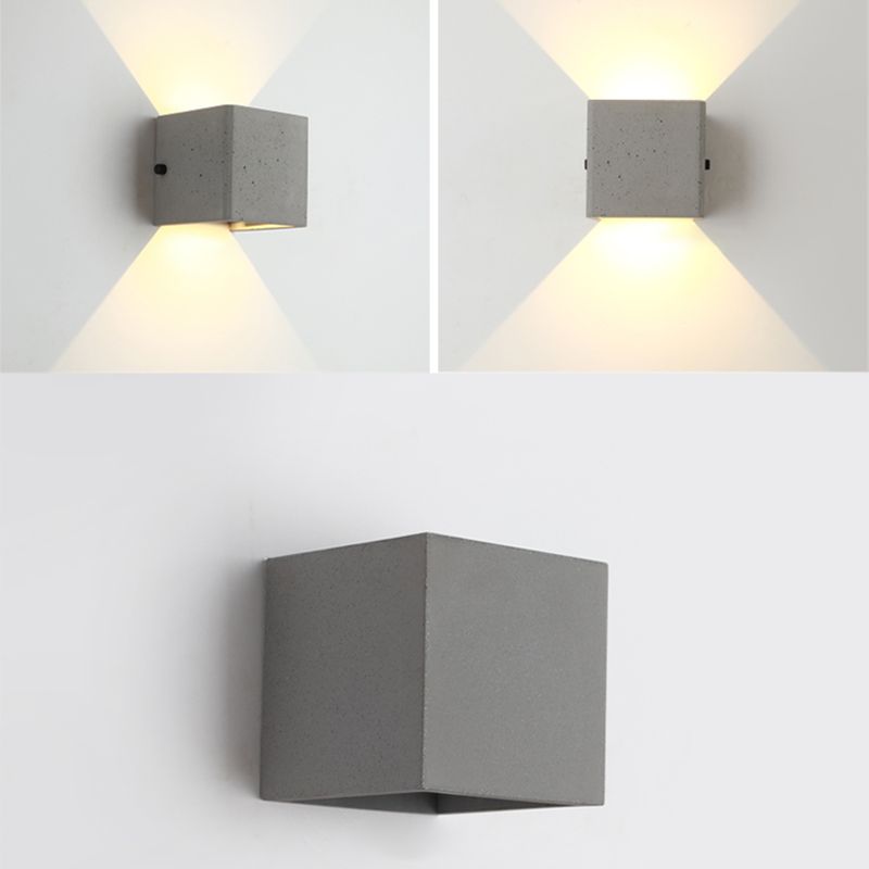 Modern Wall Light Fixture Simple Cement Wall Washer for Outdoor Hallway