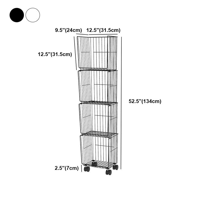 Contemporary Style Geometric Bookcase Metal Closed Back Bookcase