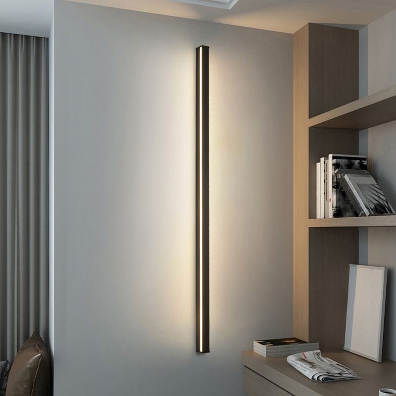 Creatieve minimalistische stijl lineaire wandkandelpas aluminium 1 lichte staten