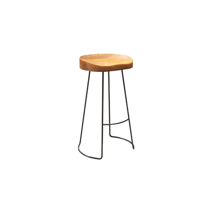 Contemporary Dining Stools Backless Bar Stools with Footrest