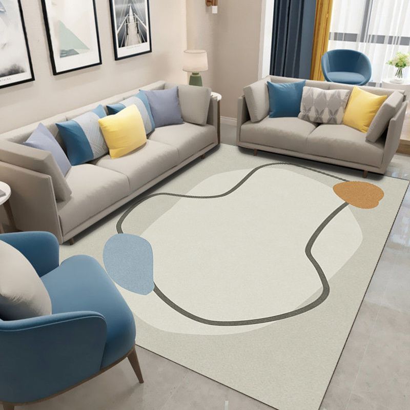 Tapis moderne violet en Polyester, bloc de couleur, avec envers antidérapant, pour la décoration de la maison