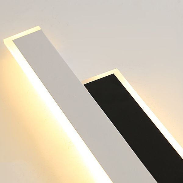 Contemporary Style Linear Wall Mounted Lamps Metal 2 Lights Wall Mounted Lights