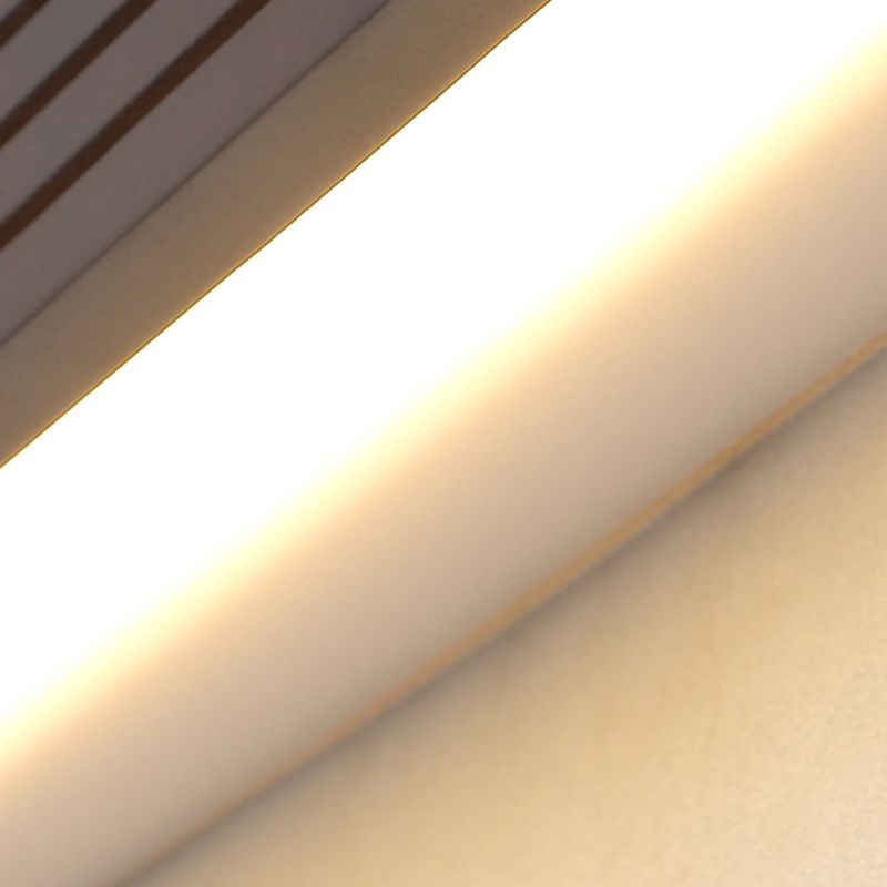 Lámpara de tocador LED de forma de tocador de madera de goma de estilo nórdico para dormitorio