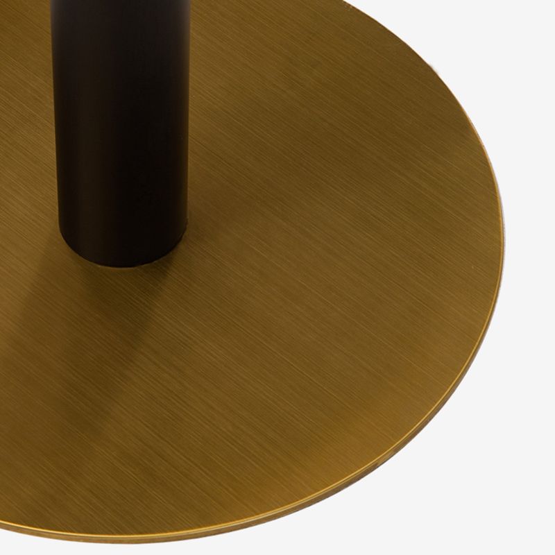 Black Modern Pub Table Set 1/3 Pcs Round Bar Table Set with 2 Stools