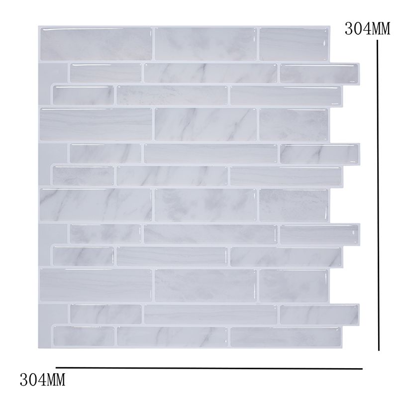 Cottage-Tapetenpaneel-Set, graues Mauerwerk, selbstklebende Wanddekoration, 3,6 m L x 30,5 cm B
