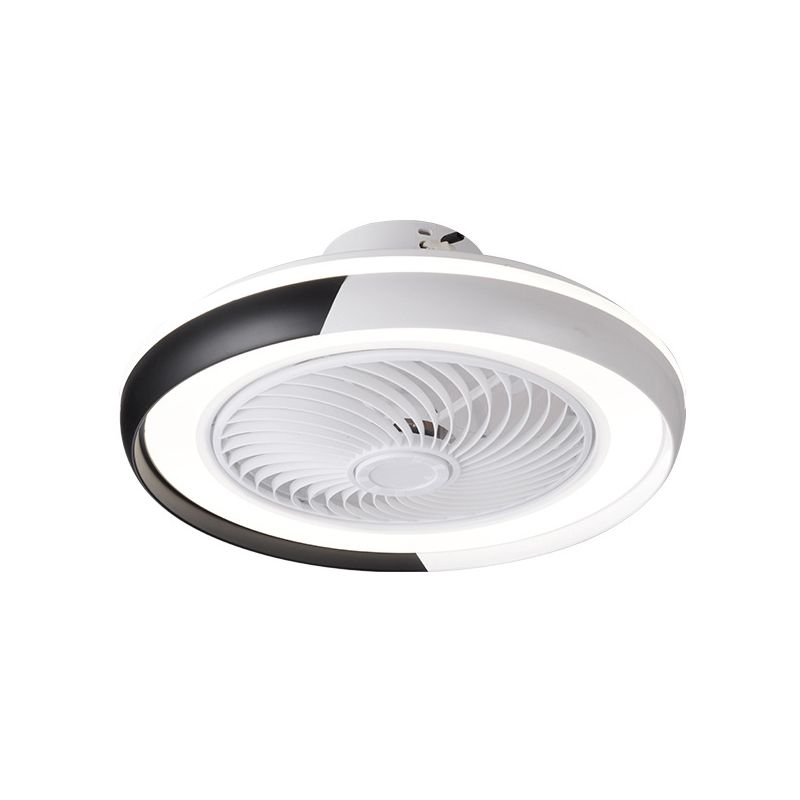 19,5 "breite Macaron Runde 5 Klingen Deckenventilator Lampe Acryl Kinder Schlafzimmer LED Semi Flush Light, Fernbedienung