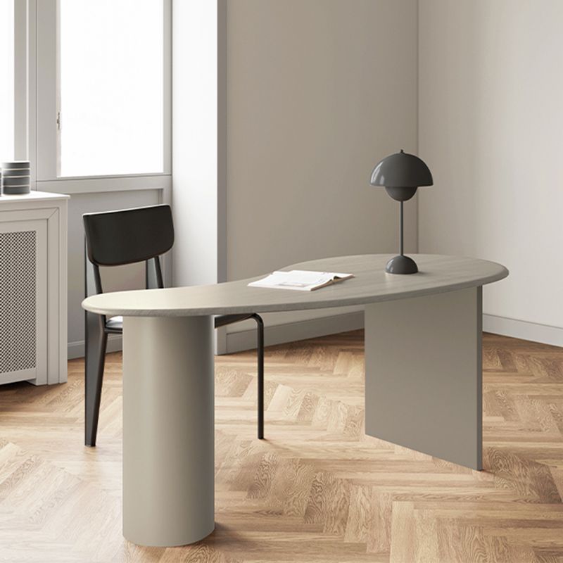 Contemporary 29.5" H Writing Desk Solid Wood Office Desk with Legs