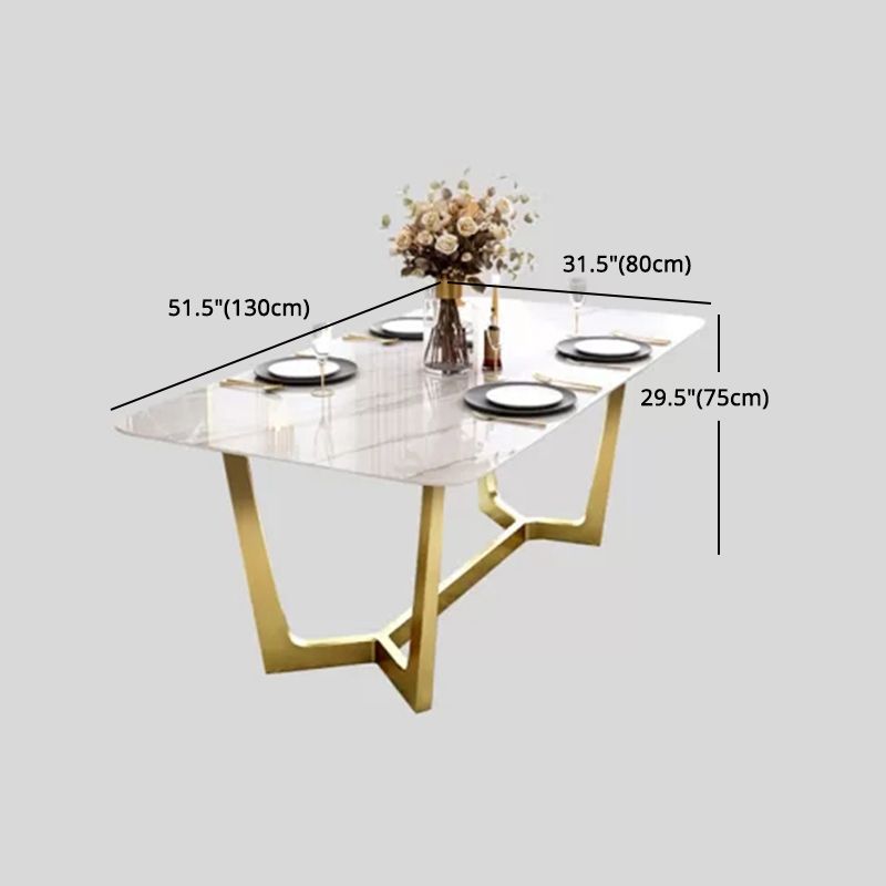 Glam Style 1/4/5/6/7 Pieces Dining Set Sintered Stone Dining Table Set for Dining Areas