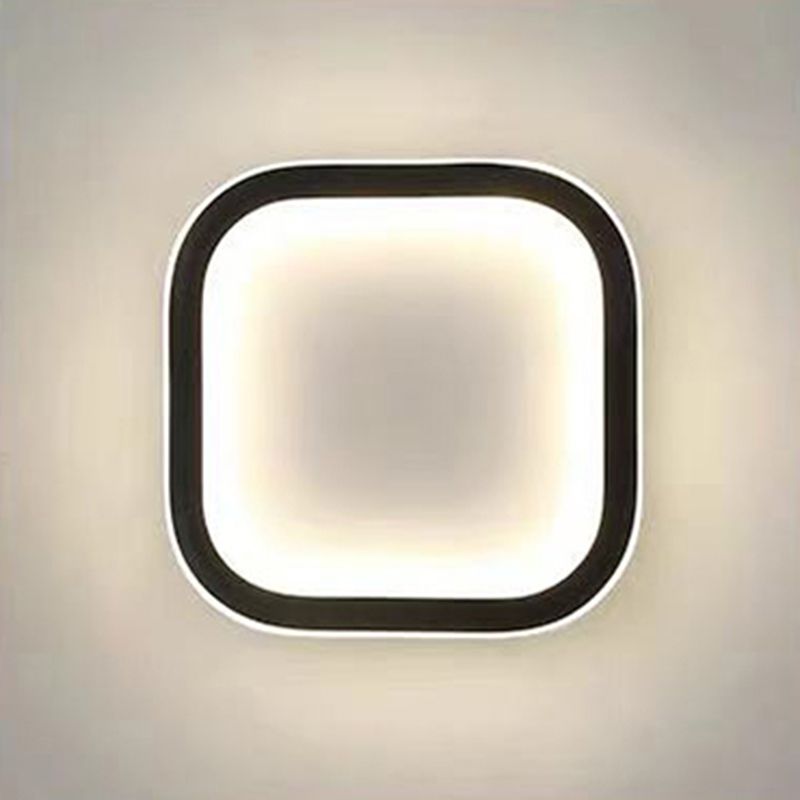 Geometry Shape Metal Wall Light Modern Style Single Light Wall Sconce Light