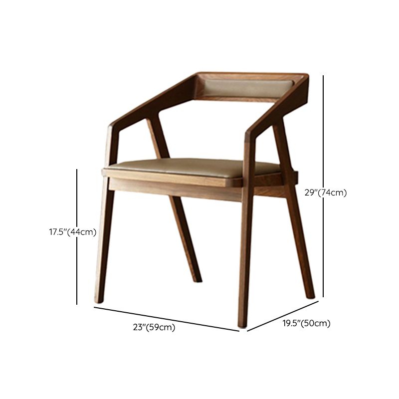 Contemporary Kitchen Dining Armchair Wood Side Dining Chairs