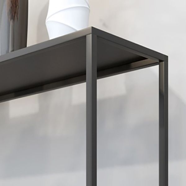 Contemporary Console Table Metal Rectangle Accent Table for Hall