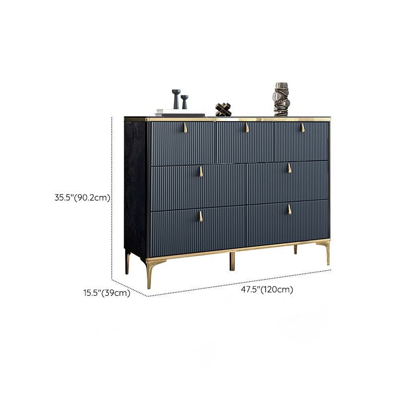 15.21-inch W Classic Glam Storage Chest Manufactured Wood Dresser