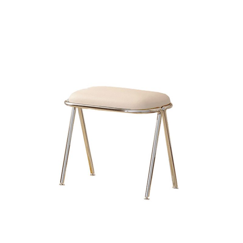 Engineered Wood Vanity and Stool in Black/Beige Dressing Table