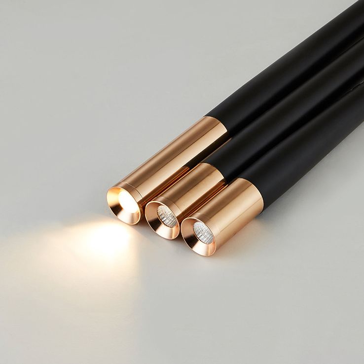 Stile di minimalismo contemporaneo LED LIGHT LIGHT ALTIMI LIGHTRO 24,8 "Lampada sospensione in alluminio affusolato per barra da cucina