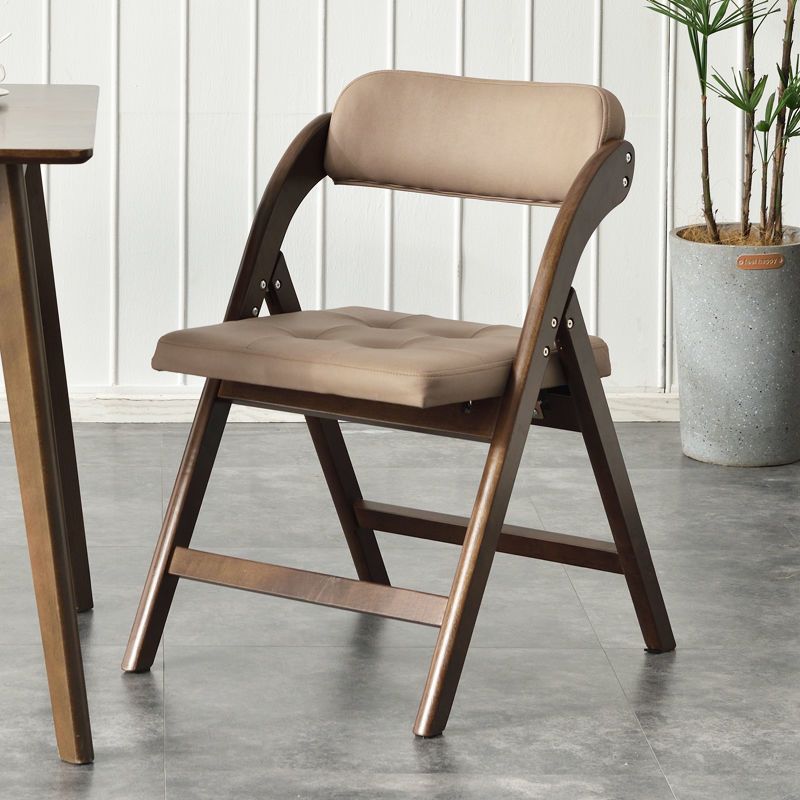 Solid Wood Dining Chair Modern Style Folding Chair for Dining Room