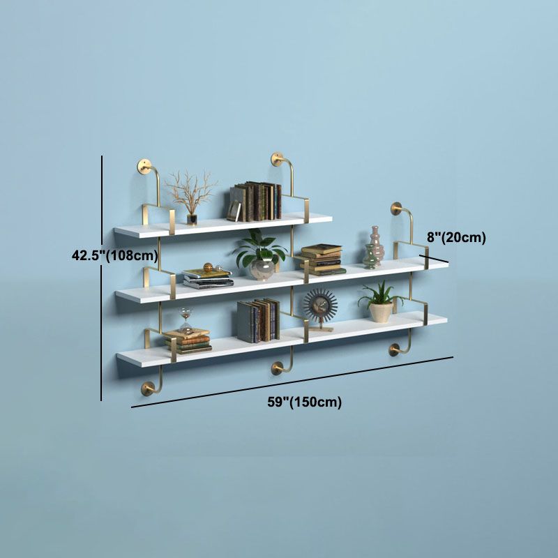 7,87 "W libreria in legno a parete in stile glam a parete per sala da studio sala