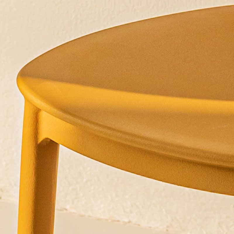 Sillas de comedor de estilo moderno, cocina de plástico, silla lateral sin brazos