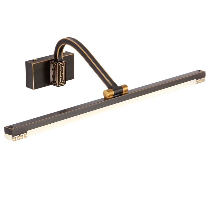 Illuminazione da parete in acrilico tradizionale a LED lineare regolabile per illuminazione da parete per bagno