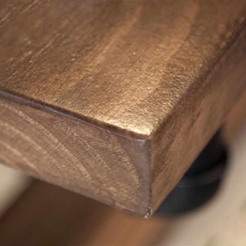 Modern Style Rectangle Bar Table Solid Wood Fixed Bar Dining Table for Indoor