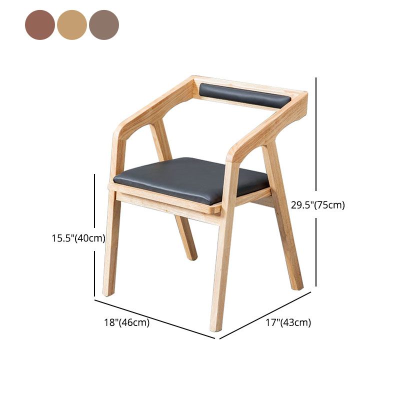 Silla de comedor tapizada con respaldo abierto moderno con acabado mate