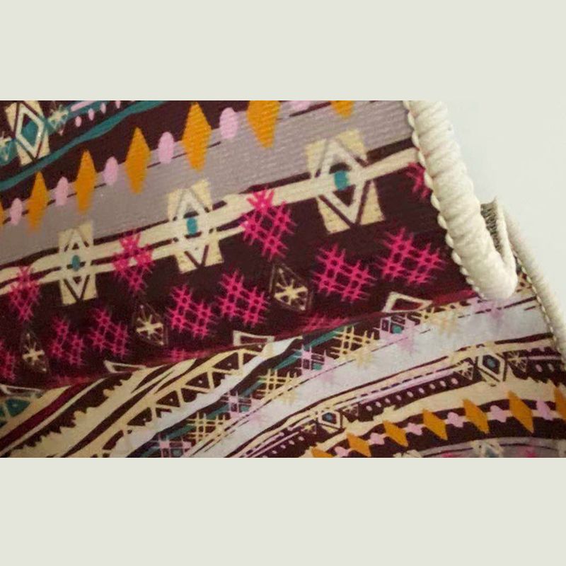 Normatic Tribe Rug Moroccan Polyester Carpet Anti-Slip Backing Indoor Carpet for Living Room