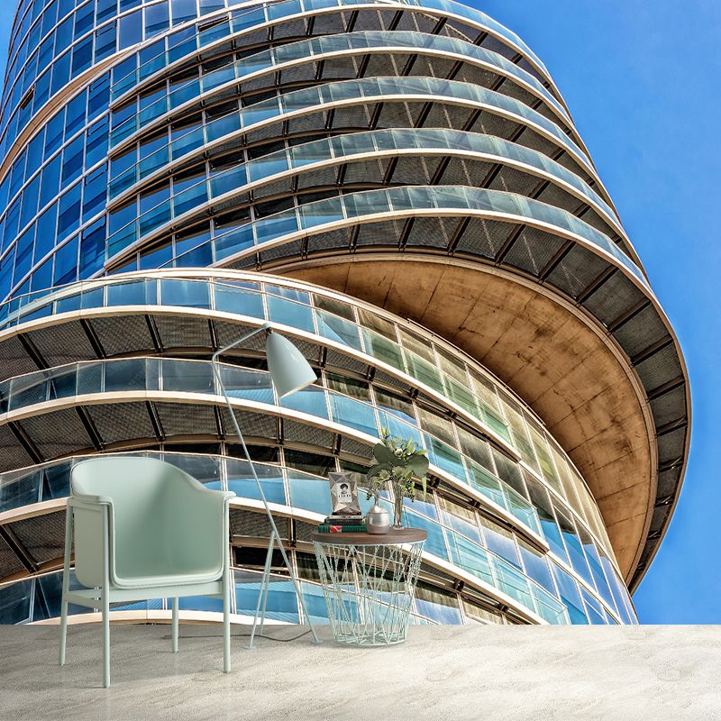 Photography Architecture Mural Wallpaper Stain Resistant for Sleeping Room