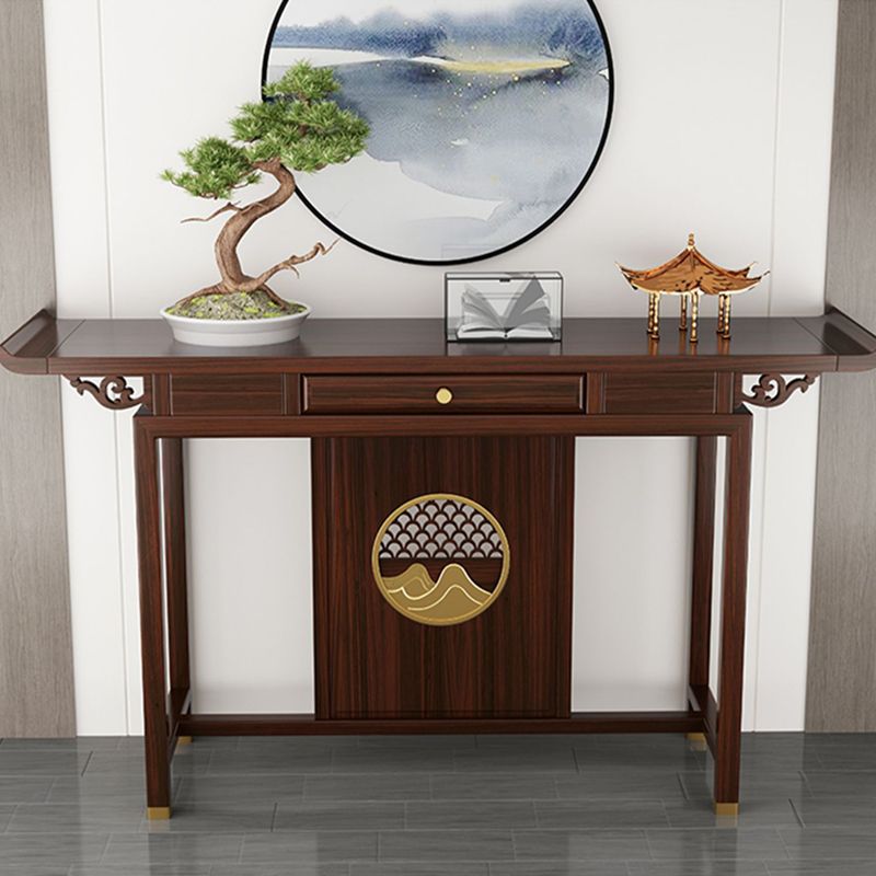 Rectangle Shape Contemporary Console Table Wooden Console Sofa Table for Hall