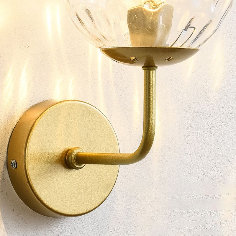 Modern Style Orb Wall Light Sconces Glass 1 Light Wall Lighting Ideas