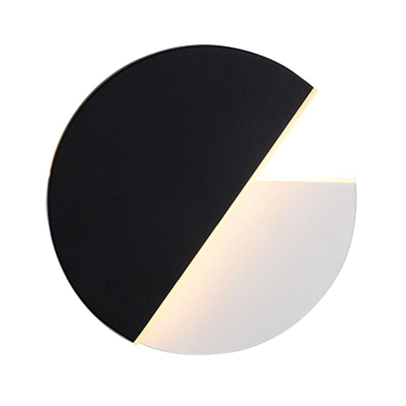 Nordic Rotatable Wall Lamp LED Acrylic Indoor Wall Light Fixtures in Round Disc Shape