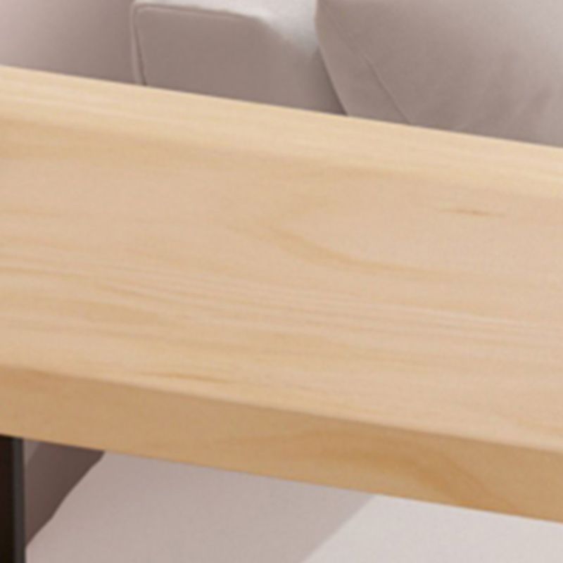 1/3 Pieces Modern Rectangular Pub Table Set Wooden Counter Table with High Stools