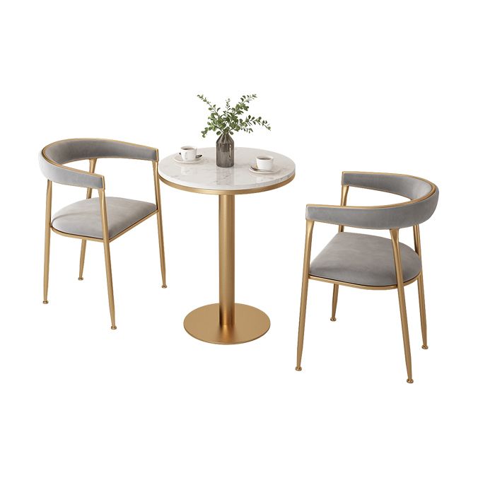Skandinavischer Flanell-Schönheitssalon-Sessel, offener Esszimmerstuhl mit mattem Finish