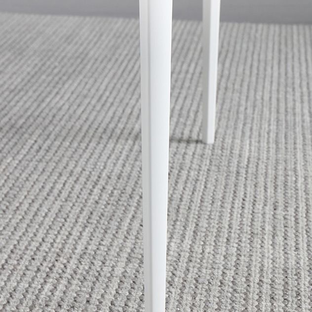 Modern Sintered Stone Dining Set Rectangle 1/4/5/6/7 Pieces Dining Room Table Set in White