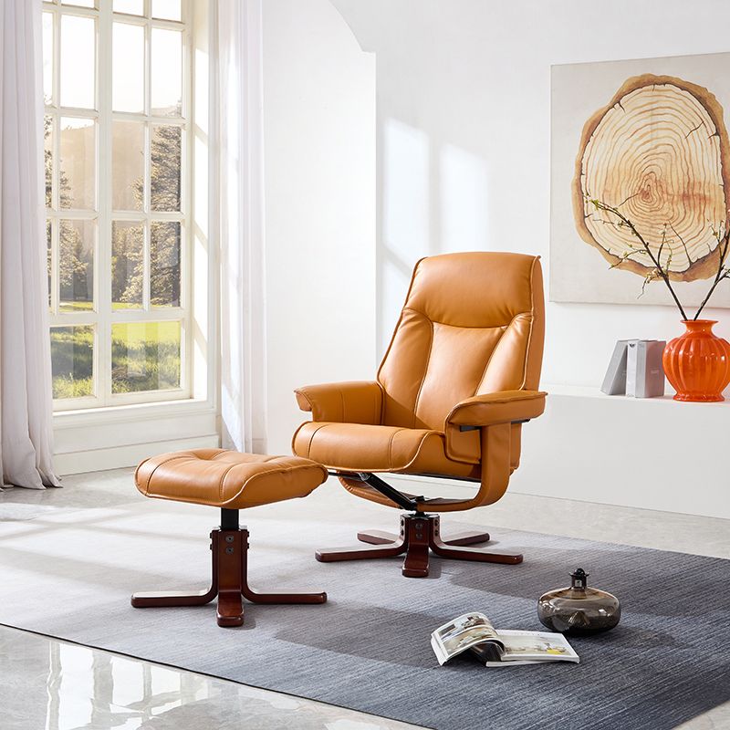 Indoor Upholstery Chair Recliner Genuine Leather Recliner with Ottoman