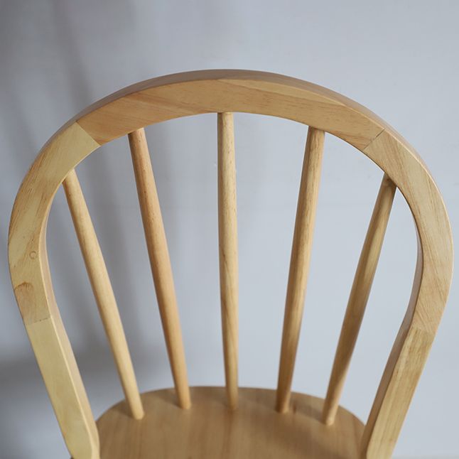 Nordic Style Solid Wood Dining Room Chair Windsor Back Side Chair for Home Use