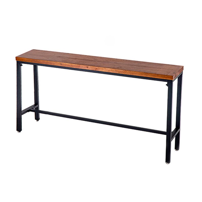 Industrial Metal Bar Counter Table Rectangle Bar Counter Table with Tr