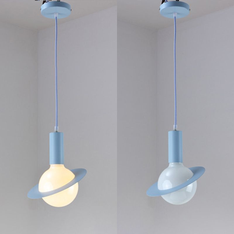 Metal Planet Pendant Ceiling Light Nordic Style Hanging Ceiling Light for Dinning Room