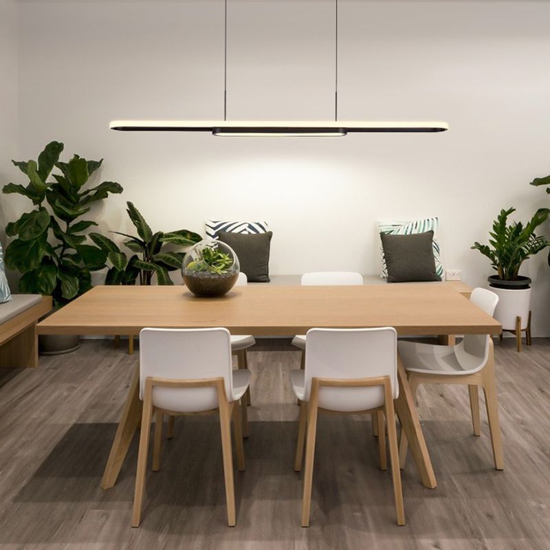 Nordic Modern Style Island Lamp Simple LED Hanging Lighting Fixture for Dining Room