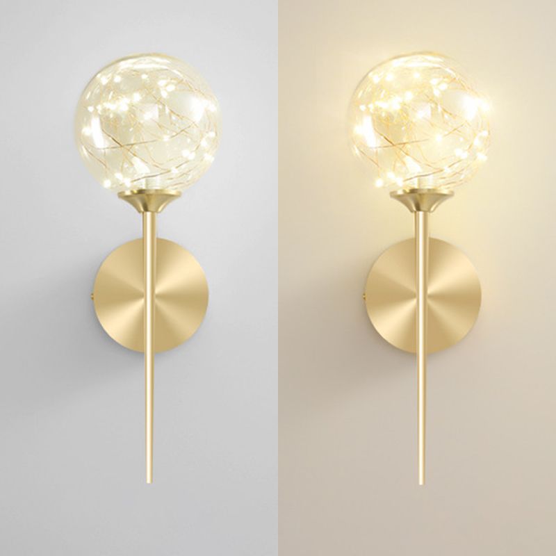 Creatieve binnendecoratiewand verlicht lichte sterrenwand sconce in pure glazen balschaduw