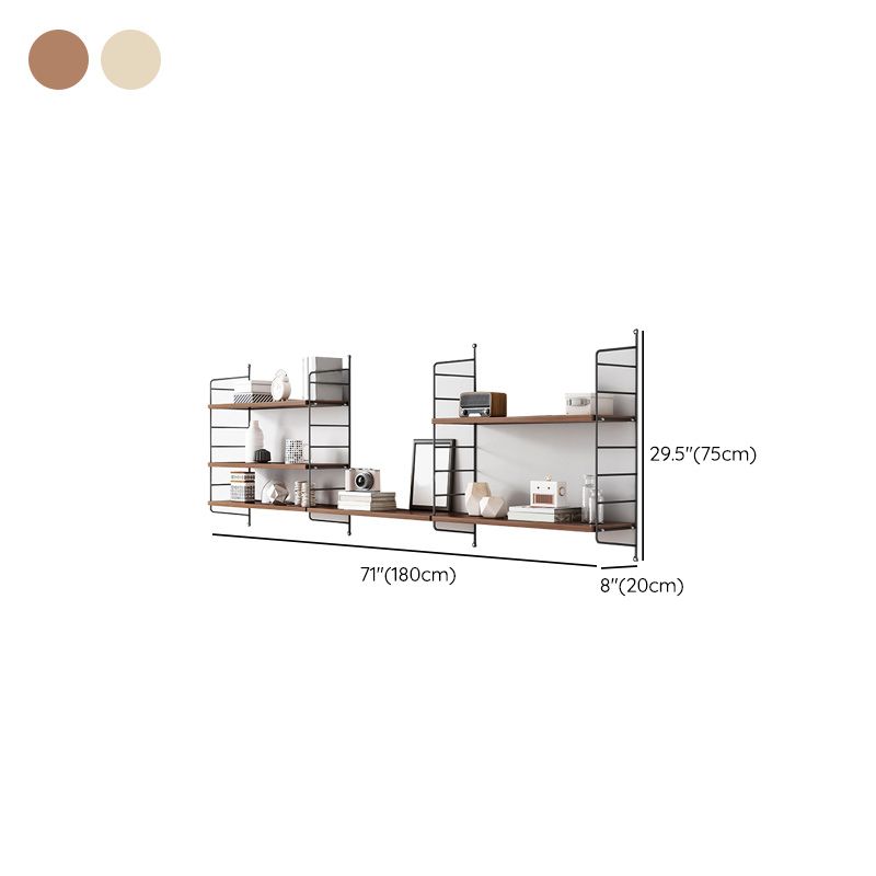 Contemporary Book Display Steel Bookshelf Scratch Resistant Floating