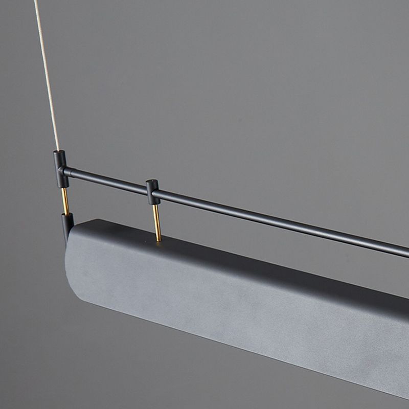 Industrial Style Iron Hanging Lamp Rectangle Shape Island Light Fixture for Dining Table