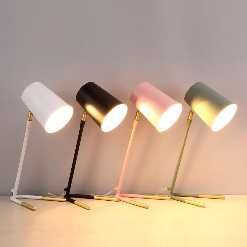 1 spia da scrivania del secchio di luce con plug nel cavo in metallo Nordico piccola luce da tavolo per sala da studio