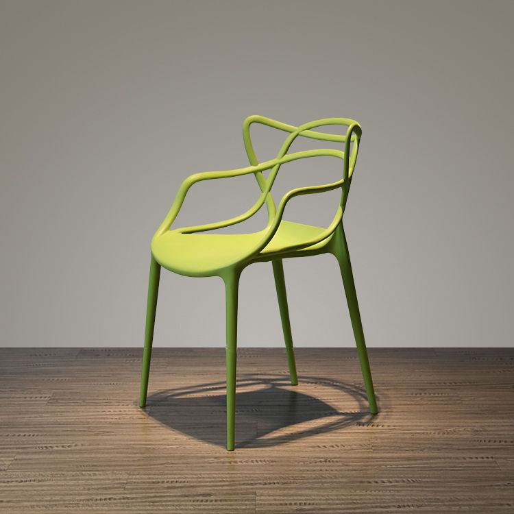 Sillas de comedor estilo moderno Sillones de comedor de cocina con patas de plástico