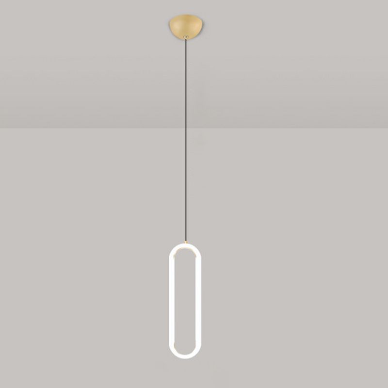 Gouden ronde vorm hanglamp moderne minimalistische ledhanglamp voor woonkamer