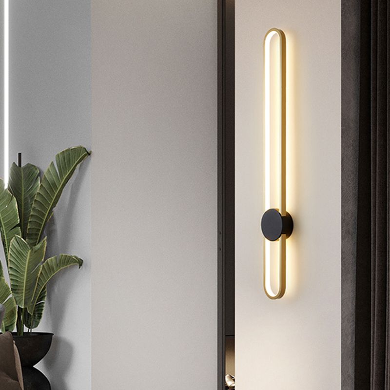 Moderne Aluminiumwandleuchte oval Form LED Wandleuchten für Wohnzimmer Schlafzimmer