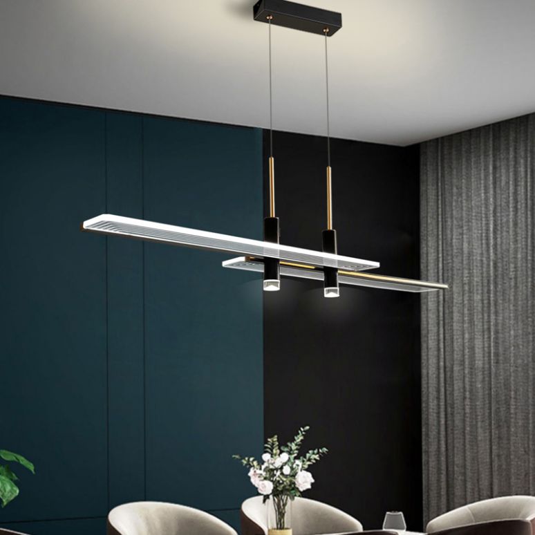 2 focos Luces de techo moderno de techo moderno de colgante LED LED para comedor